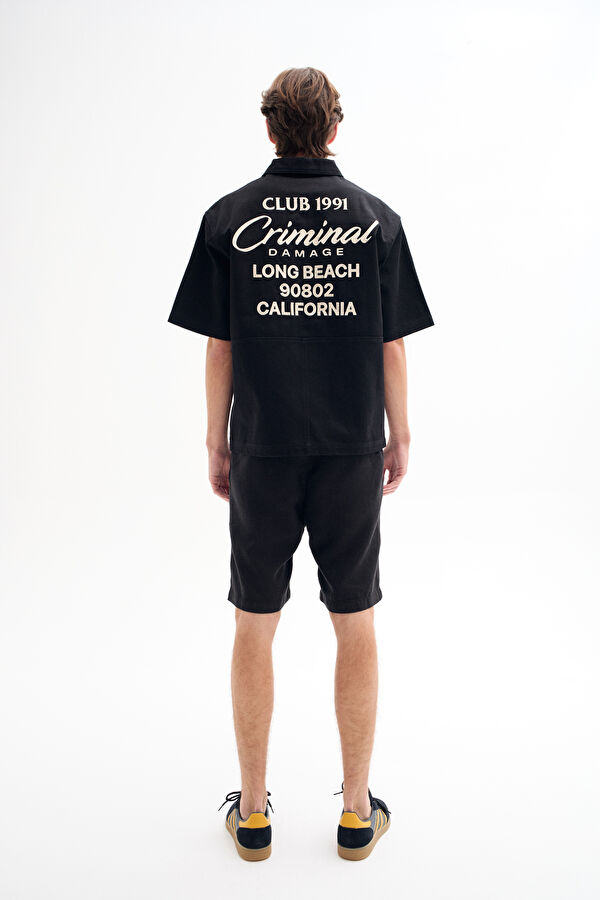 Black Linen Men's Shorts 2