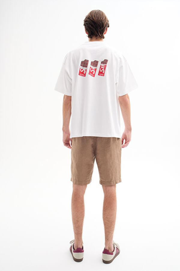Coffee Brown Linen Men's Shorts 2