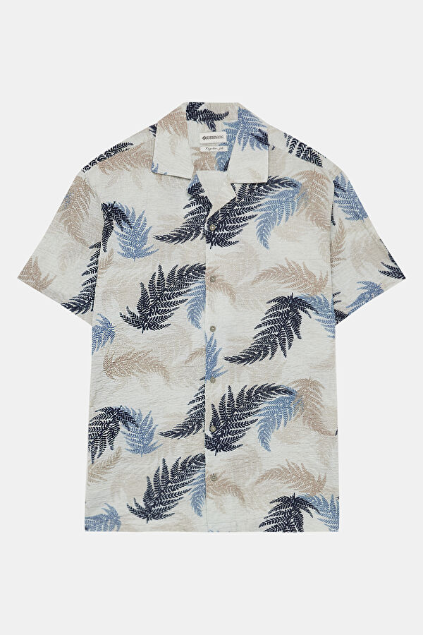Colorful Patterned Resort Collar Men's Shirt 4