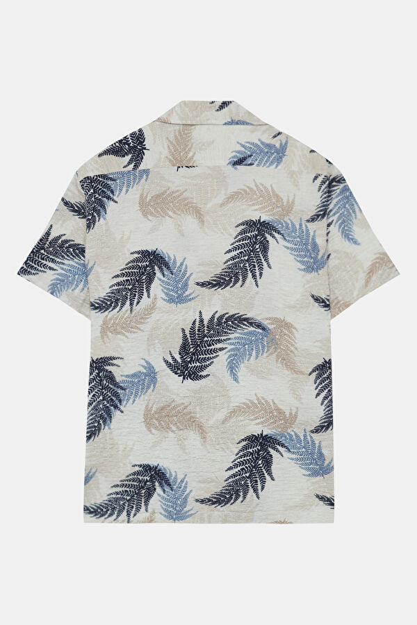 Colorful Patterned Resort Collar Men's Shirt 5