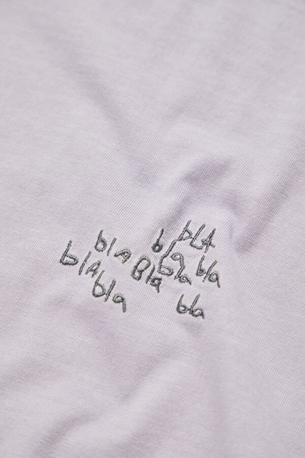 Lilac Crew Neck Printed Men's T-Shirt 4