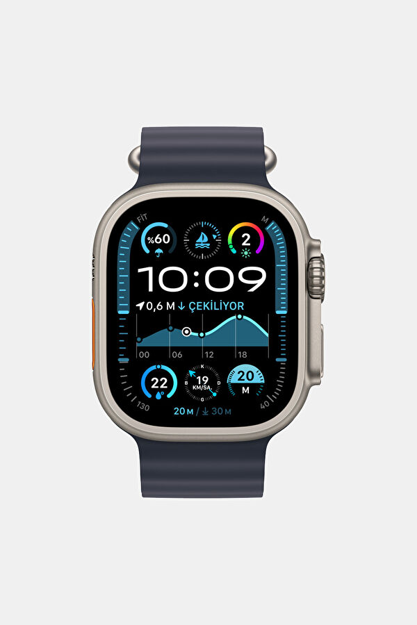 Watch 49mm Dark Blue Ocean Natural Sports Band MXTH3ZM/A