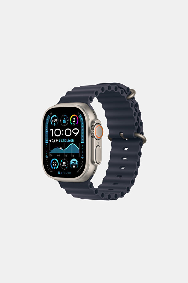 Watch 49mm Dark Blue Ocean Natural Sports Band MXTH3ZM/A 2