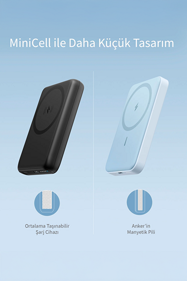 622 Magnetic Battery (MAGGO) 5000 mAh Magsafe Uyumlu Powerbank 9