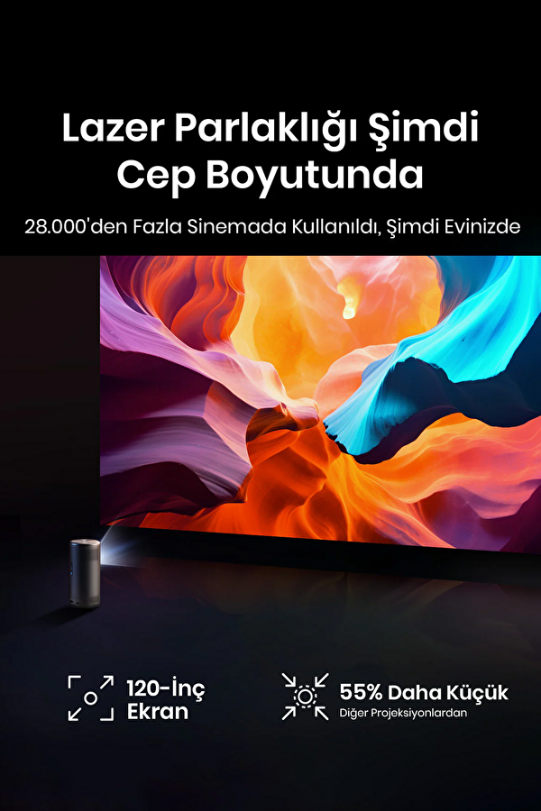 Nebula Capsule 3 Laser Akıllı Taşınabilir Projeksiyon Cihazı 4