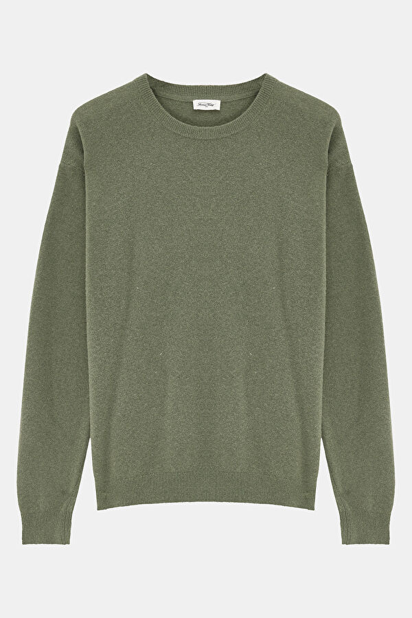 Khaki Wool/Cashmere Knit Men's Sweater