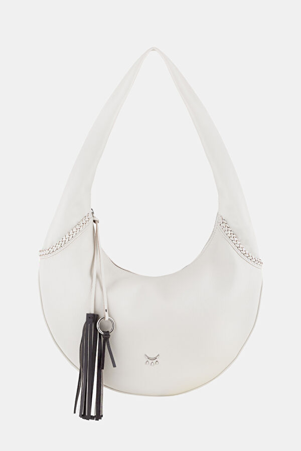 Freya Maxi White Leather Bag