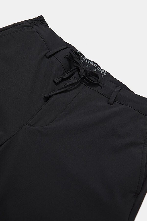 Black Pipe Leg Pants 3