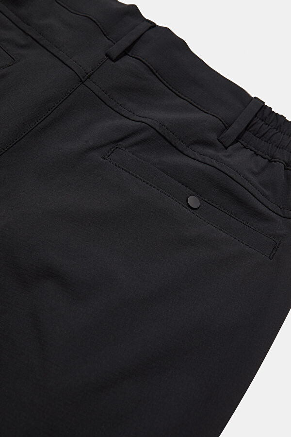 Black Pipe Leg Pants 4
