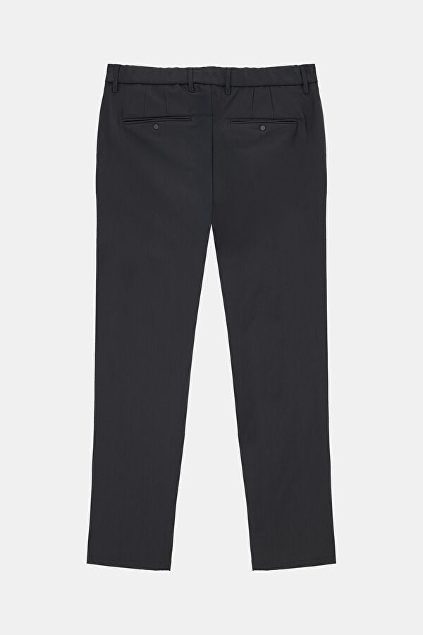 Navy Blue Straight Leg Men's Trousers 2