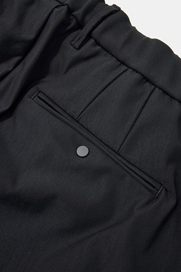 Navy Blue Straight Leg Men's Trousers 4
