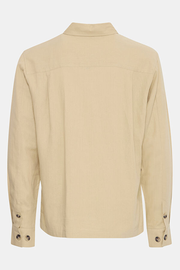 Beige Linen Men's Shirt 2