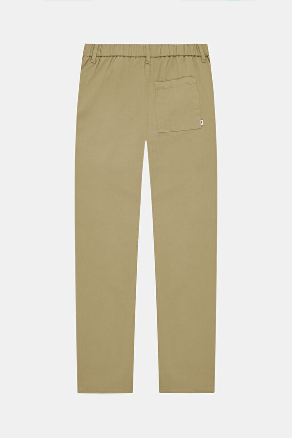 Beige Slim Fit Men's Trousers 2