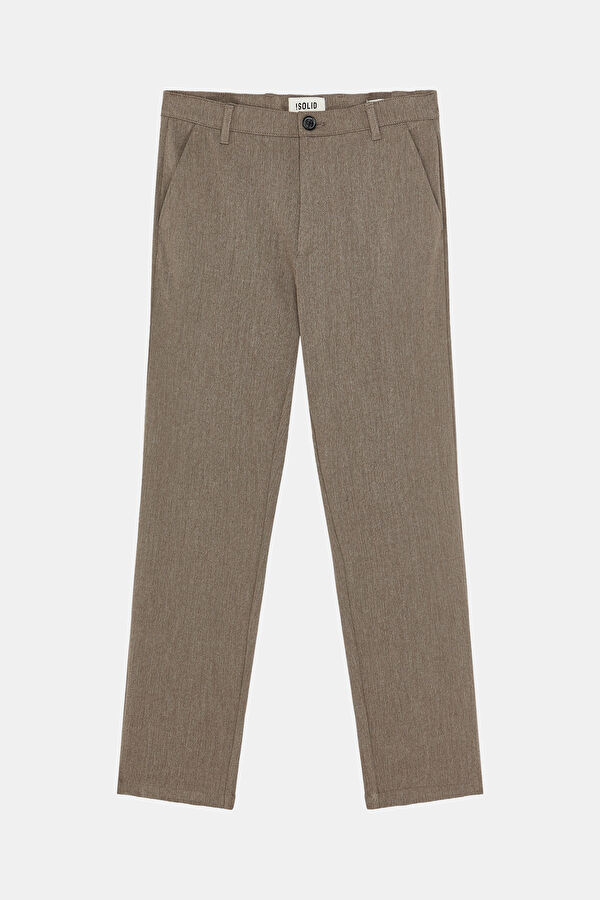 Slim Fit Mink Skinny Leg Men's Trousers