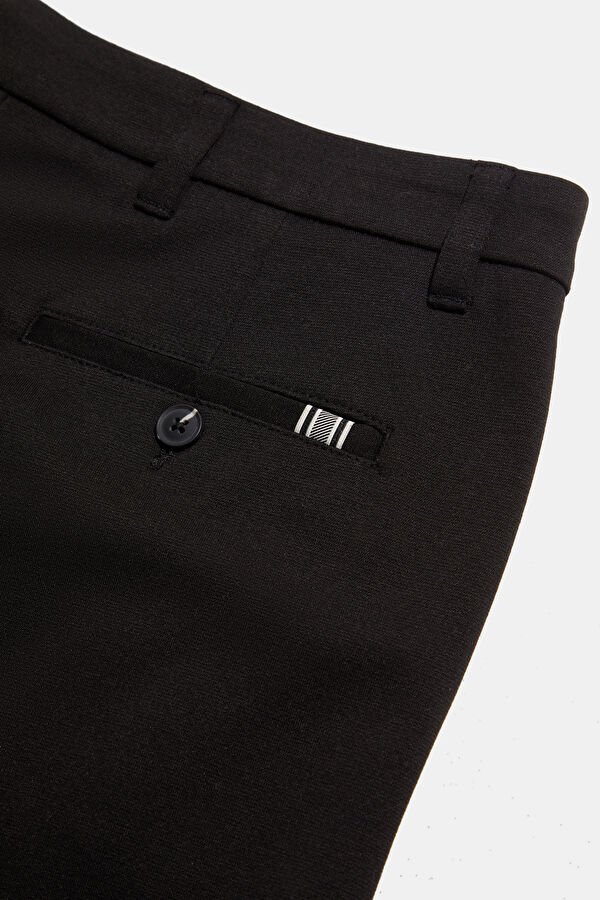Narrow Fit Black Slim Fit Men's Pants 4