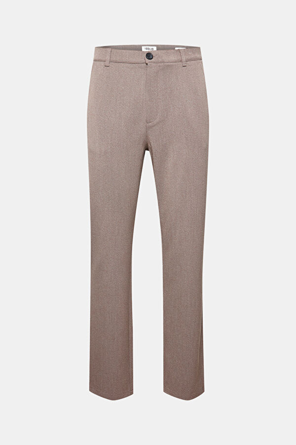 Slim Fit Grey Narrow Leg Men's Trousers
