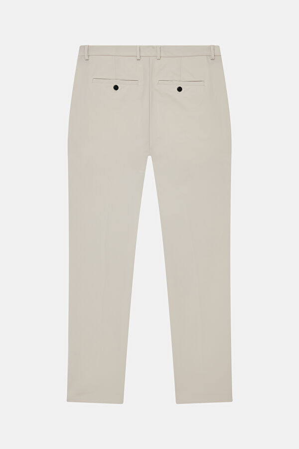 Relax Fit Cream Skinny Leg Trousers 2