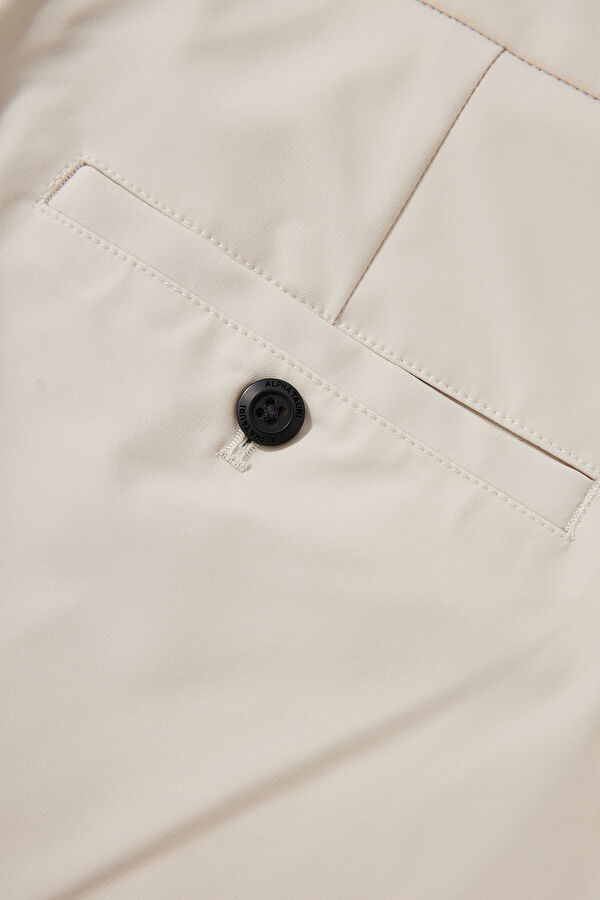 Relax Fit Cream Skinny Leg Trousers 4