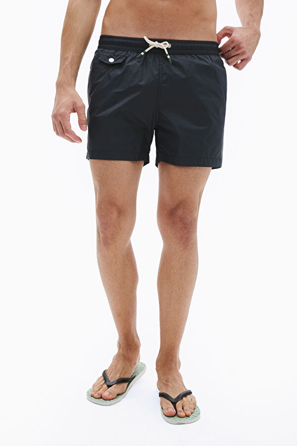 Dark Grey Elasticated Men's Swimsuit 2