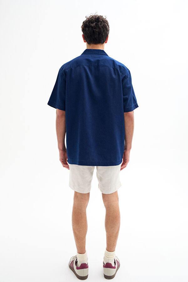 Ecru Linen Men's Shorts 2