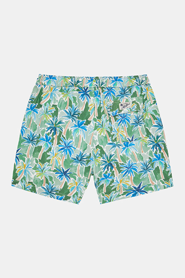 Multicolored Floral Patterned Elastic Swimsuit 5
