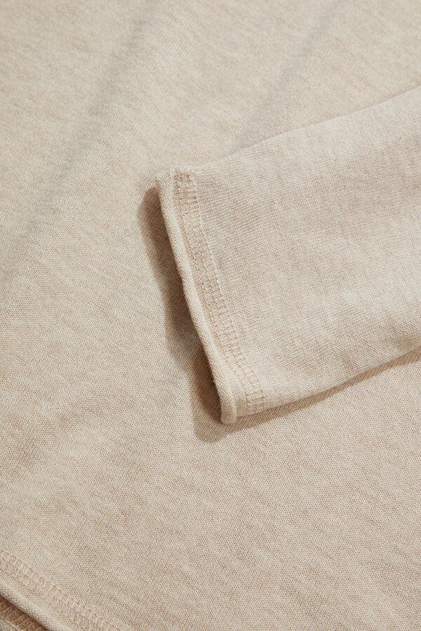 Cream Cashmere Knit Men's Sweater 4