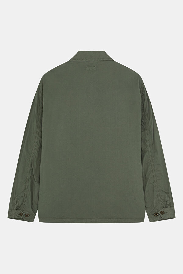 Khaki Buttoned Men's Jacket 5