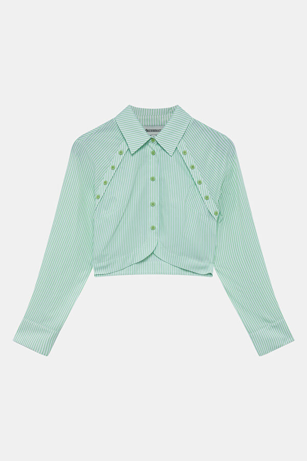 Multicolored Striped Women's Shirt