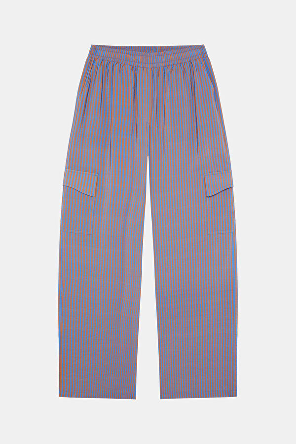 Çok Renkli Boru Paça Pantolon 3
