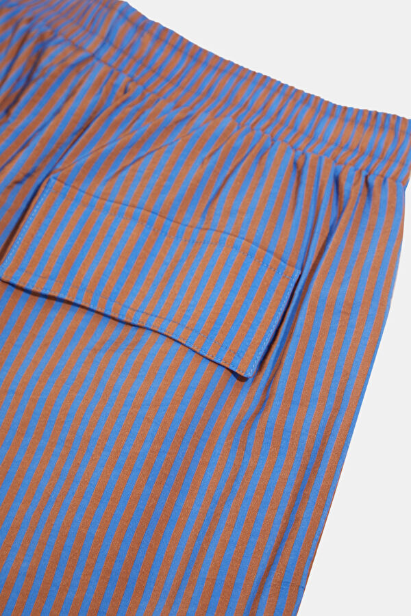 Çok Renkli Boru Paça Pantolon 7