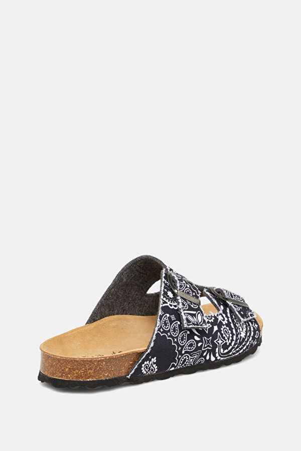 Sandal N Black Patterned Slipper 3