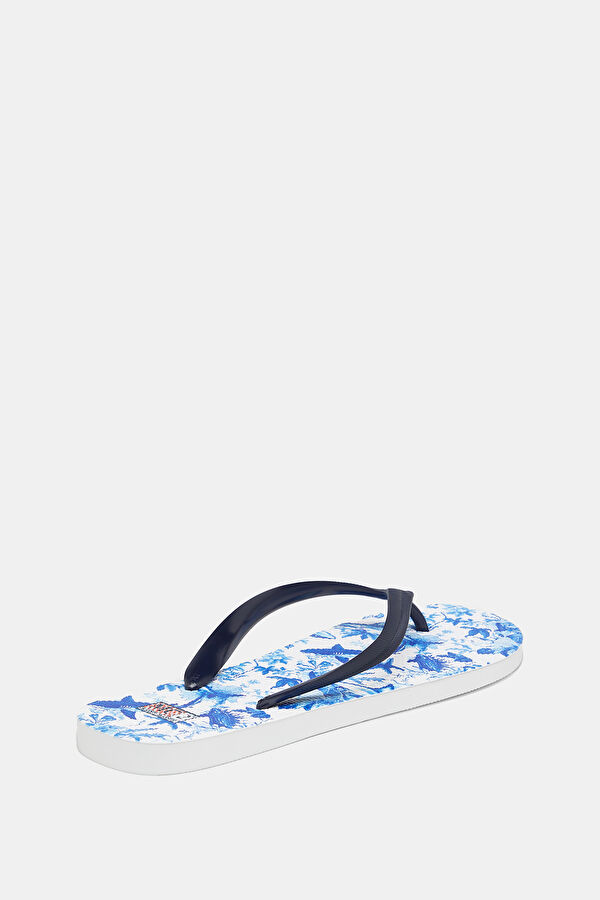Blue Patterned Slippers 3