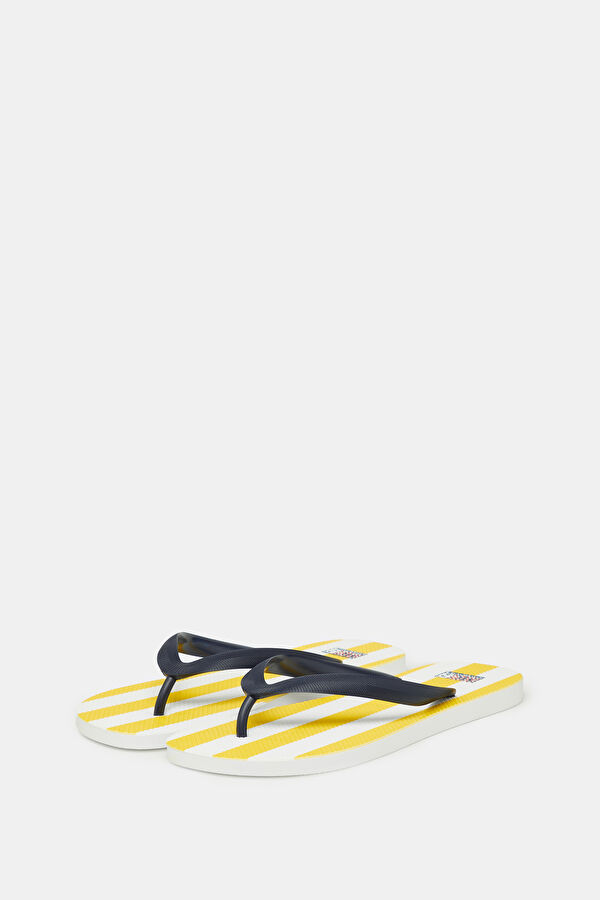 Yellow Striped Slippers 2