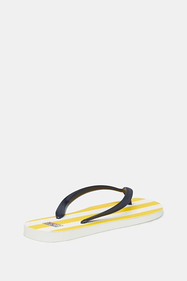 Yellow Striped Slippers 3