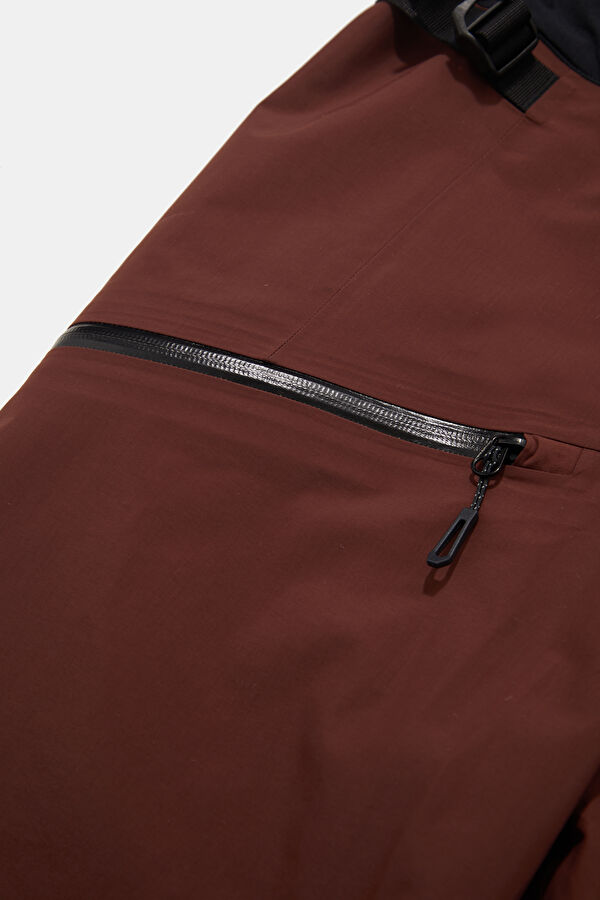 Burgundy Straight Leg Men's Trousers 4