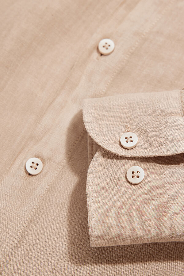 Mink Linen Regular Men's Shirt 8