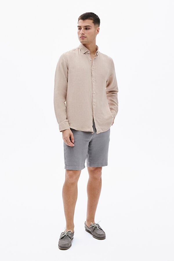 Mink Linen Regular Men's Shirt