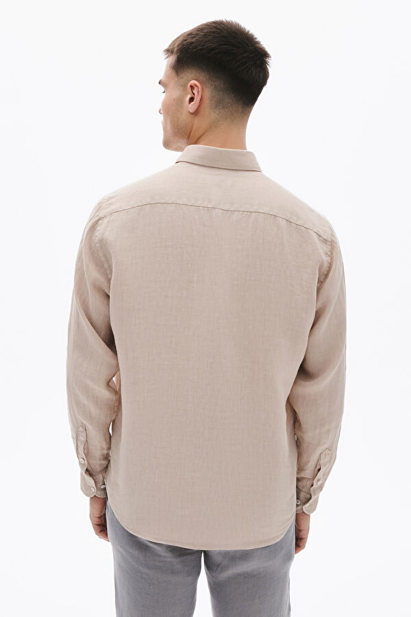 Mink Linen Regular Men's Shirt 4