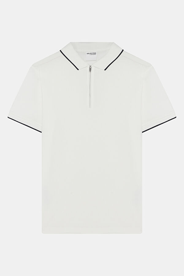 Beyaz Polo Yaka Erkek T-Shirt