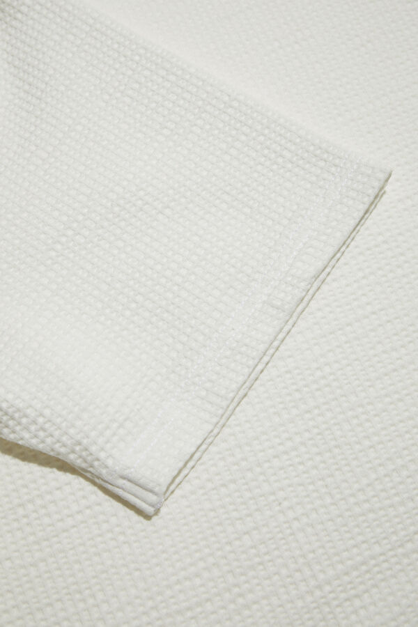 Ecru Polo Neck T-Shirt 7