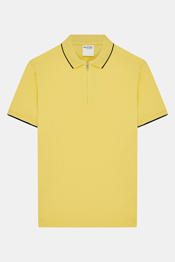 Açık Sarı Polo Yaka Erkek T-Shirt