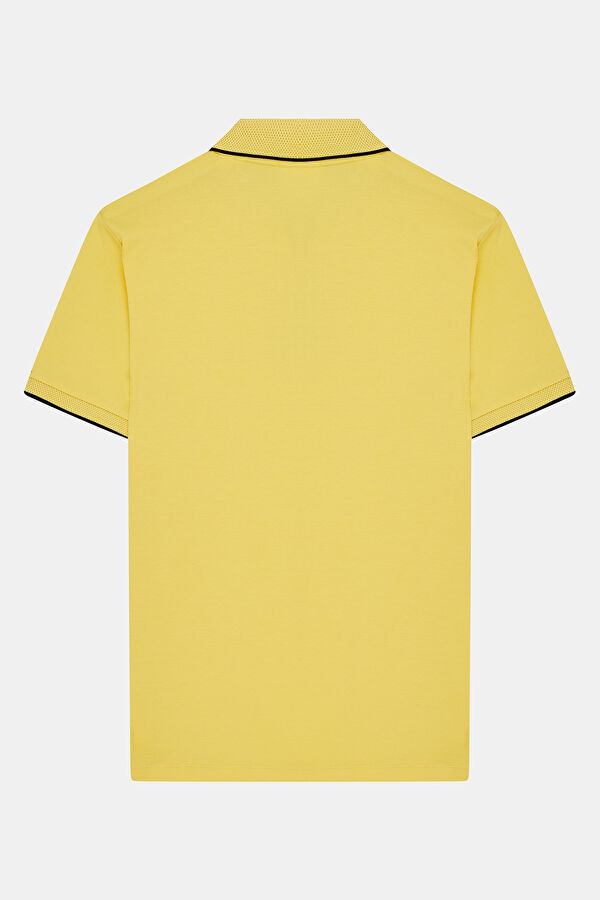 Açık Sarı Polo Yaka Erkek T-Shirt 2