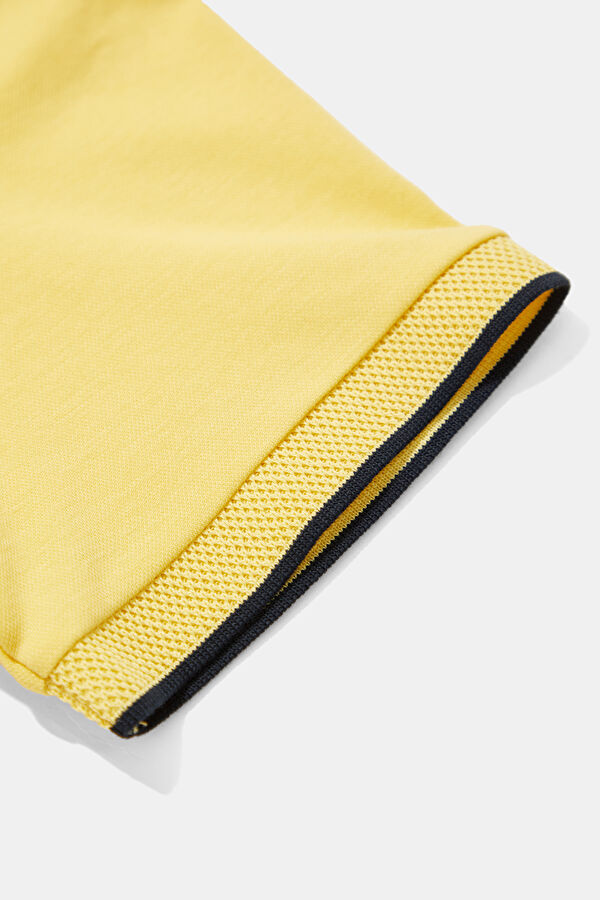 Açık Sarı Polo Yaka Erkek T-Shirt 4