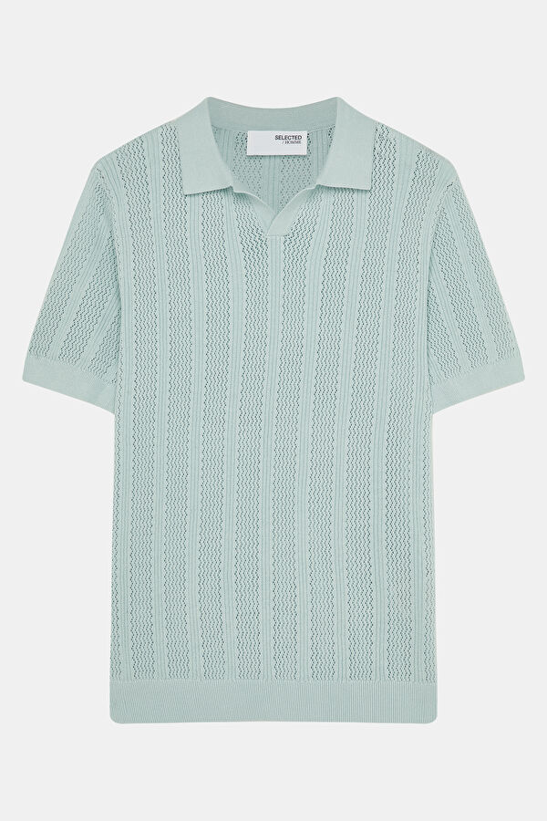 Açık Mavi Polo Yaka Erkek T-Shirt 3