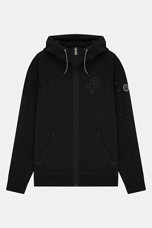 Antrasit Kapuşonlu Erkek Sweatshirt