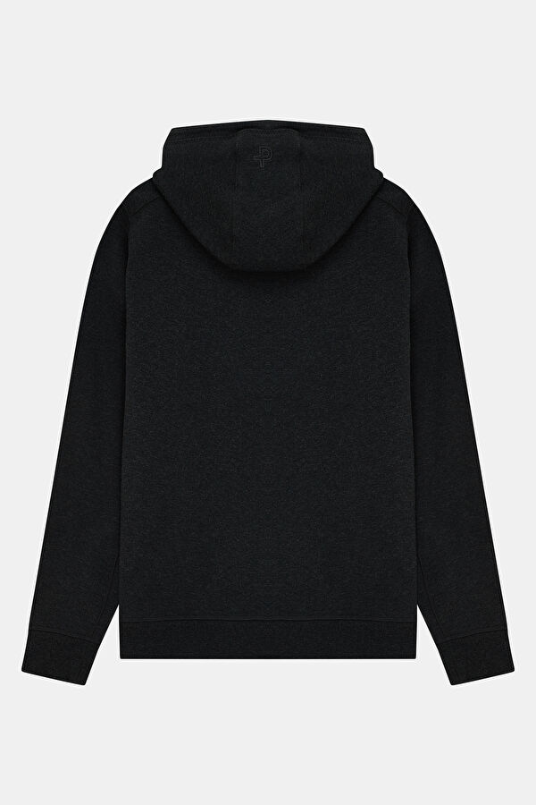 Antrasit Kapuşonlu Erkek Sweatshirt 2