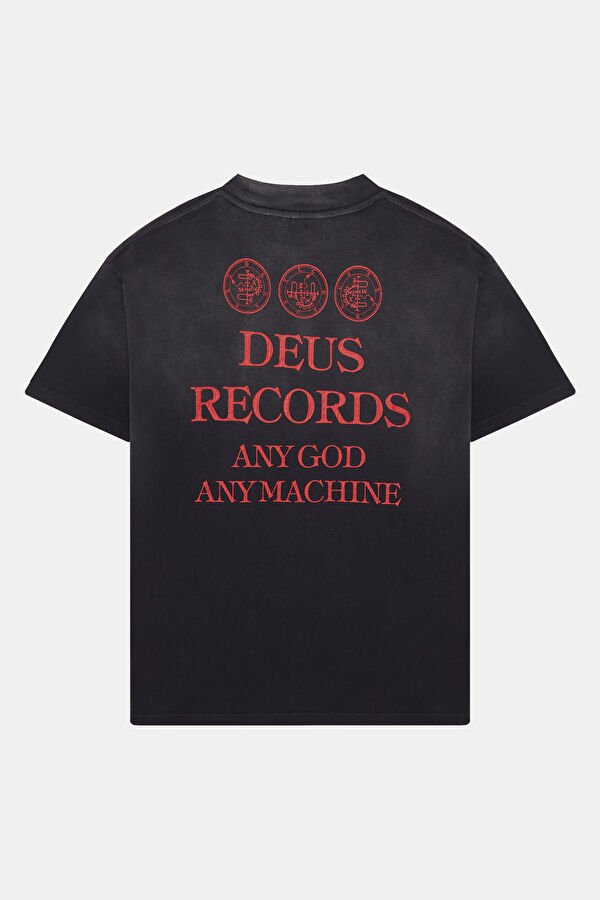 Relax Fit Anthracite Crew Neck Printed Men's T-Shirt 2
