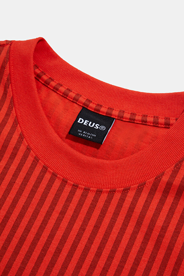 Relax Fit Orange Bicycle Collar Printed Tshirt 3