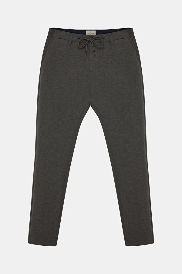 Grey Slim-Fit Men's Trousers