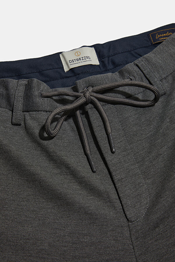 Grey Slim-Fit Men's Trousers 3